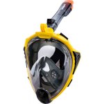 Miton UTILA 2 žltá L/XL - Celotvárová šnorchlovacia maska