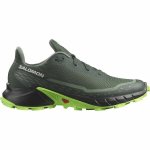 Salomon ALPHACROSS 5 Pánska trailová obuv, tmavo zelená, veľkosť 44 2/3