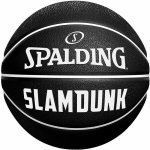 Spalding SLAM DUNK BLACK Basketbalová lopta, čierna, veľkosť 5