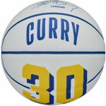 Wilson NBA PLAYER ICON MINI BSKT CURRY 3 Mini basketbalová lopta, biela, veľkosť 3