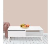 Adore Furniture Konferenčný stolík 42x110 cm biela 