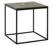 Adore Furniture Konferenčný stolík 52x50 cm čierna 