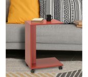 Adore Furniture Odkladací stolík 65x35 cm červená 