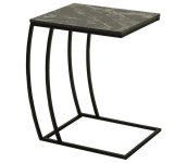 Adore Furniture Odkladací stolík 65x35 cm čierna 