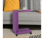 Adore Furniture Odkladací stolík 65x35 cm fialová 