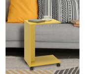 Adore Furniture Odkladací stolík 65x35 cm žltá 