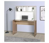 Adore Furniture Pracovný stôl 149x110 cm biela/hnedá 
