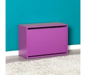 Adore Furniture Skrinka na topánky 42x60 cm fialová 