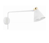 Argon Argon 8007 - Nástenná lampa AVALONE 1xE27/15W/230V 57 cm biela/zlatá 