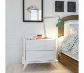 Asir Nočný stolík ANDAZ 58,6x60 cm biela 