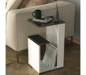 Asir Odkladací stolík RAVENNA 60x29,5 cm biela/čierna 