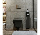 Asir Skrinka s držiakom toaletného papiera STAR 65x15 cm antracit 