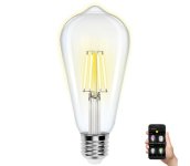  B.V. LED Stmievateľná žiarovka FILAMENT ST64 E27/6W/230V 2700-6500K Wi-Fi -  