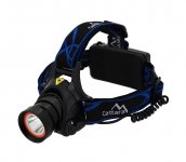 Compass LED Nabíjacia čelovka s červeným svetlom LED/10W/7,4V IP44 čierna/modrá 