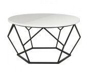 HowHomely Konferenčný stolík DIAMOND 40x70 cm čierna/biela 