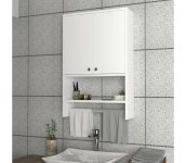  Kúpeľňová nástenná skrinka VIRA 90x59 cm biela 