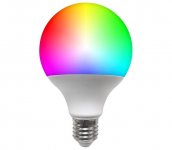  LED RGB Stmievateľná žiarovka G95 E27/9W/230V 3000K 