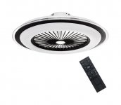  LED Stmievateľné stropné svietidlo s látorom ZONDA LED/48W/230V čierna + DO 