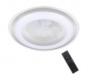  LED Stmievateľné stropné svietidlo s látorom ZONDA LED/48W/230V strieborná + DO 