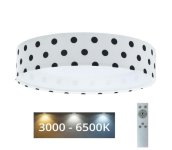  LED Stmievateľné svietidlo GALAXY KIDS LED/24W/230V bodky biela/čierna + DO 