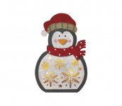  LED Vianočná dekorácia 5xLED/2xAA tučniak 