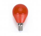  LED Žiarovka G45 E14/4W/230V oranžová 