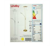 Lindby Lindby - LED Stmievateľná stojacia lampa EDA LED/17,5W/230V + LED/3,5W 