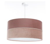  Luster na lanku TWIST 1xE27/60W/230V ružová/biela 