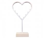 Milagro LED Stolná dekoratívna lampička HEART LED/2xAA