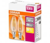 Osram SADA 2x LED Žiarovka VINTAGE B35 E14/4W/230V 2700K