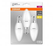 Osram SADA 3x LED Žiarovka BASE E14/5,7W/230V 2700K