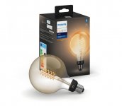 Philips LED Stmievateľná žiarovka Philips HUE WHITE FILAMENT G125 E27/7W/230V 2100K