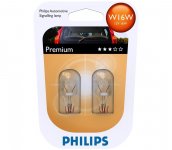 Philips SADA 2x Autožiarovka Philips VISION 12067B2 W16W W2,1x9,5d/16W/12V