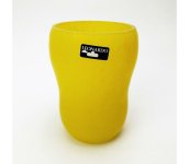  Sklenená váza 14 cm žltá 