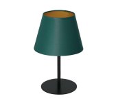  Stolná lampa ARDEN 1xE27/60W/230V pr. 20 cm zelená/zlatá 