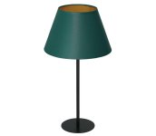  Stolná lampa ARDEN 1xE27/60W/230V pr. 30 cm zelená/zlatá 