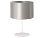   - Stolná lampa CANNES 1xE14/15W/230V 20 cm strieborná/biela 