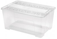 heidrun Plastový úložný box s vekom HEIDRUN TexBox 48l