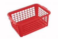 Keeeper Košík stohovateľný, plast, červený