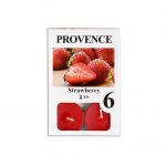 Provence Čajová sviečka PROVENCE 6ks jahoda