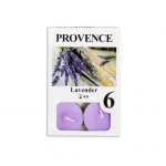 Provence Čajová sviečka PROVENCE 6ks levanduľa