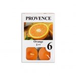 Provence Čajová sviečka PROVENCE 6ks pomaranč