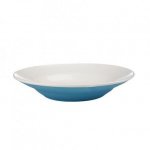 TORO Tanier polievkový, porcelán, modrý mat, 20,5 cm