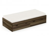 DREVONA09 Posteľ 90 cm orech rockpile REA MISTY
